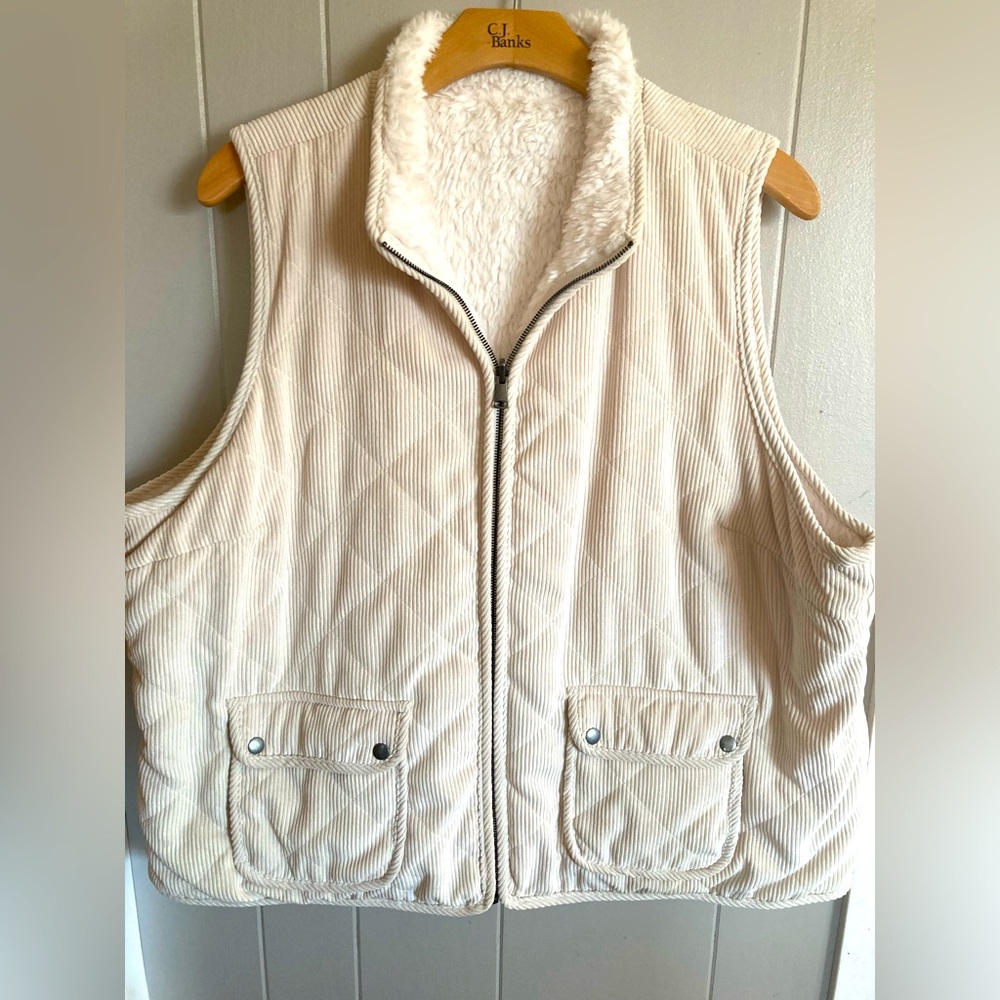 Zippered vest by CJ Banks